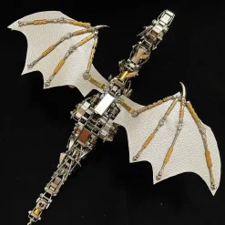 3D Metal Mechanical Steampunk Fly Dragon Crafts DIY Assembly Model Kit Art Device-600PCS+