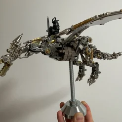 3D Metal Mechanical Steampunk Fly Dragon Crafts DIY Assembly Model Kit Art Device-600PCS+