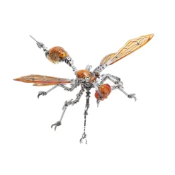 3D Metal Mechanical Wasp Puzzle Model Kit with LED Lights