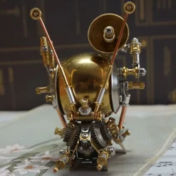 3D Metal Mini Snail Puzzle Steampunk DIY Assembly Model Kit 220PCS