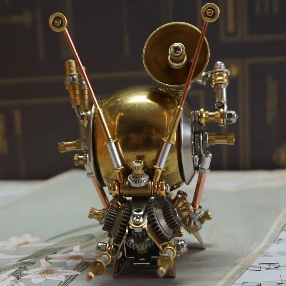3D Metal Mini Snail Puzzle Steampunk DIY Assembly Model Kit 220PCS