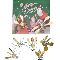 3D Metal Puzzle DIY Mini Steampunk Small Insects Metal Assembly Model Christmas Kit Sets