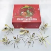 3D Metal Puzzle DIY Mini Steampunk Small Insects Metal Assembly Model Kits Christmas Set