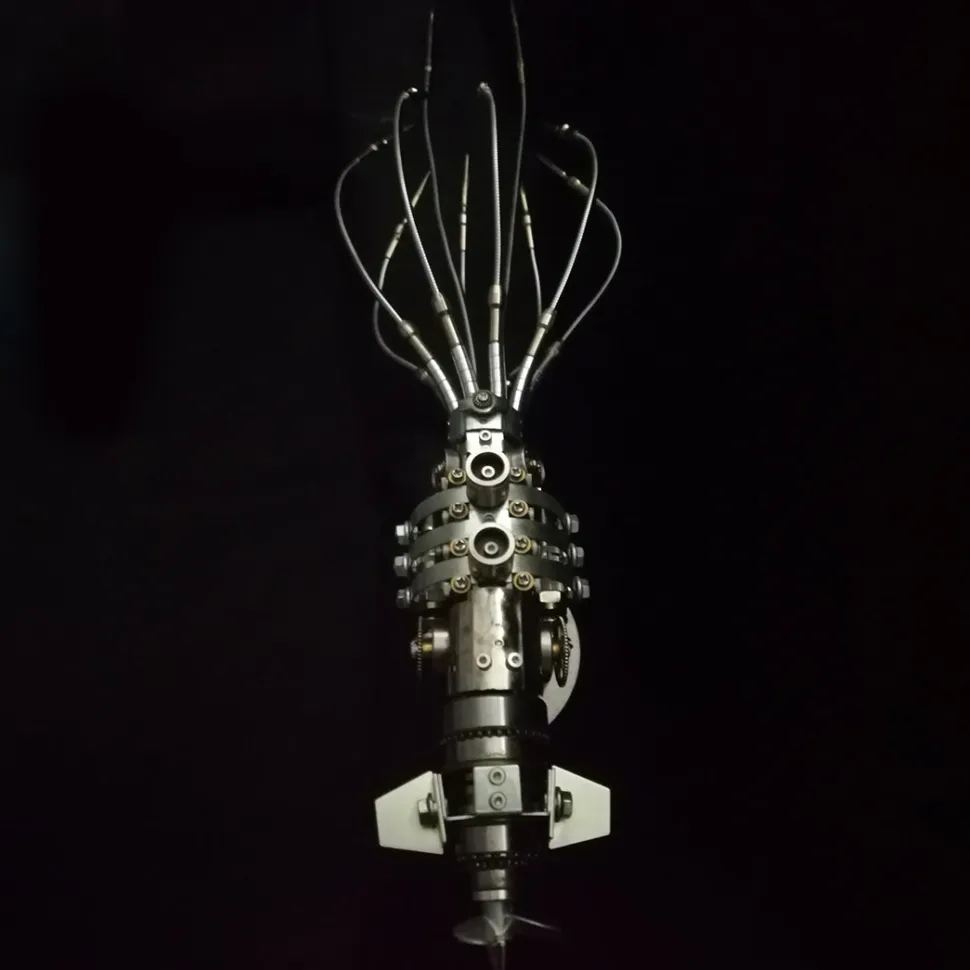 3D Metal Puzzle DIY Steampunk Giant Squid Metal Assembly Model Kits Creative Ornament