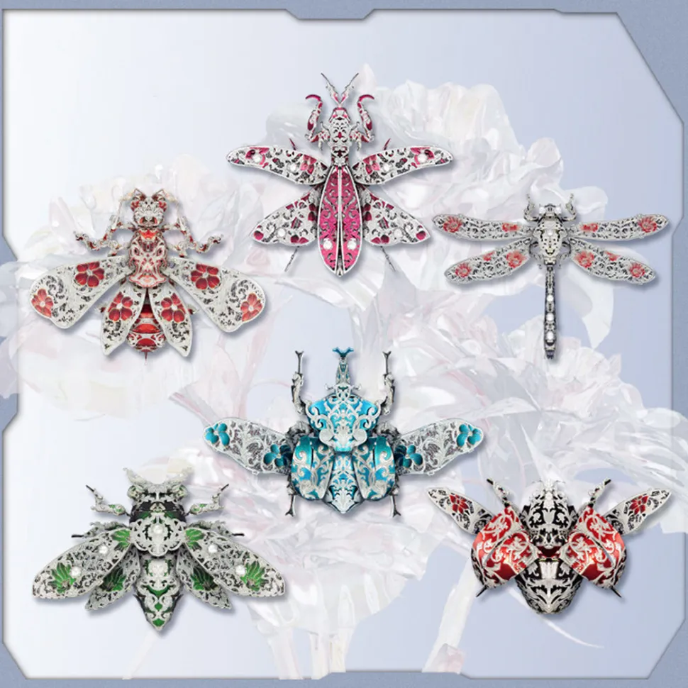 3D Metal Puzzle Mechanical Assembly DIY Insect Model Toys Kits