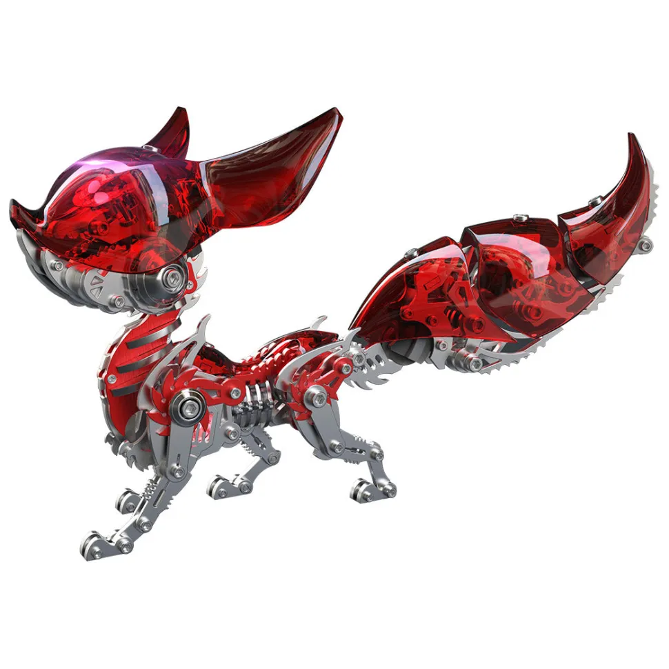 3D Metal Puzzle Mechanical Fox DIY Model Assembly Creative Toy Set