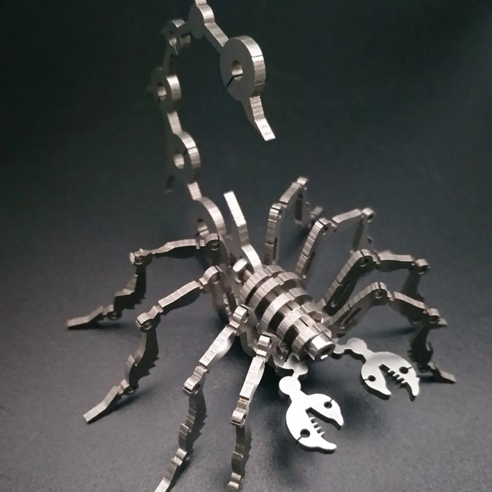 3D Metal Puzzle Scorpion Model Kit DIY Games Assembly Jigsaw Creative Gift