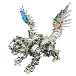 3D Metal Puzzle Tiger Model Kit Bengal Tiger and Smilodon with Wing-700PCS+