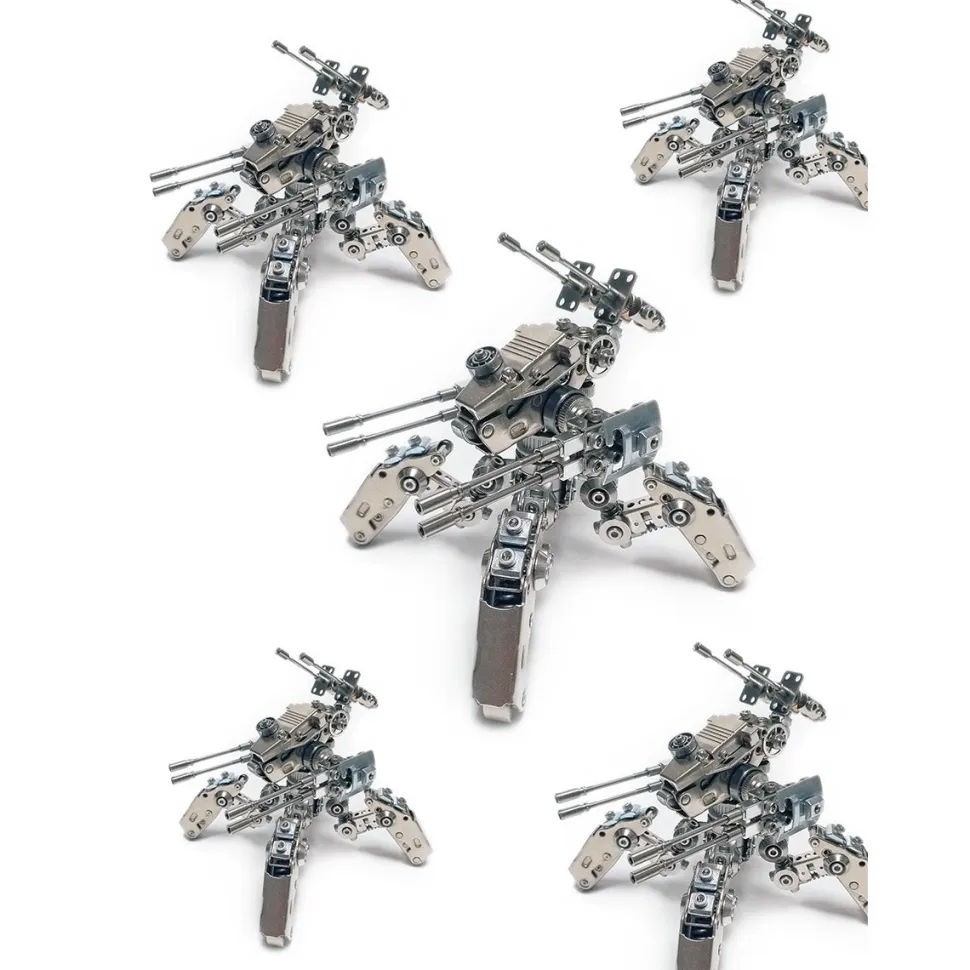 3D Metal Quadruped Mecha Model Kit, Creative Collectible Display
