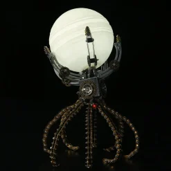 3D Metal Steampunk Galaxy Craft Puzzle Mechanical Octopus with 16 Colors Tap and Remote Control Lamp Model DIY Assembly for Home Decor Creative Gift-1060PCS