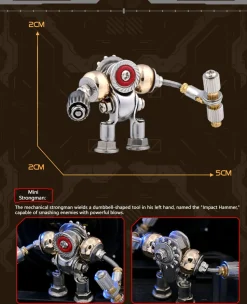 3D Metal Steampunk Mecha Assembly Model Kit Christmas Blind Box