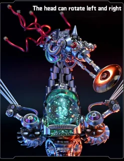 3D Metal Steampunk Seahorse Music Box Assembly Model Kit