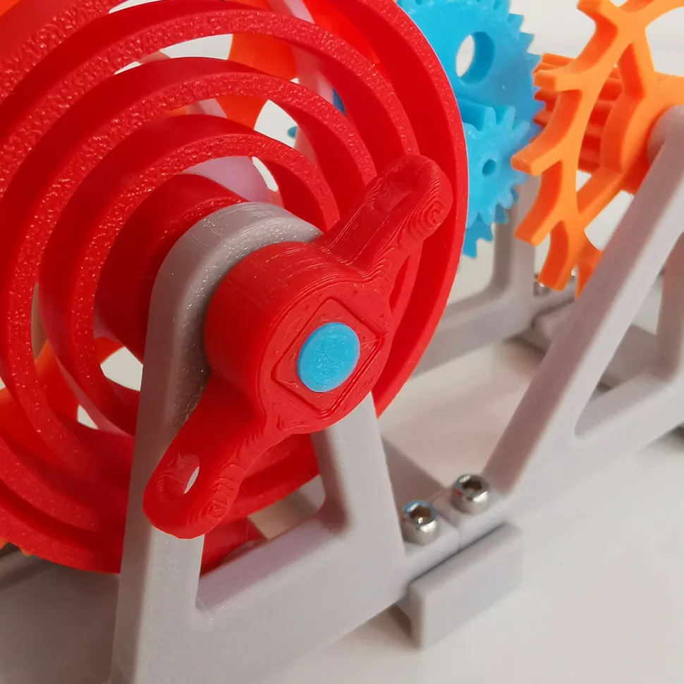 3D Printed Tourbillon Clock Assembly Model Physics Experiment Teaching Model Educational Toy