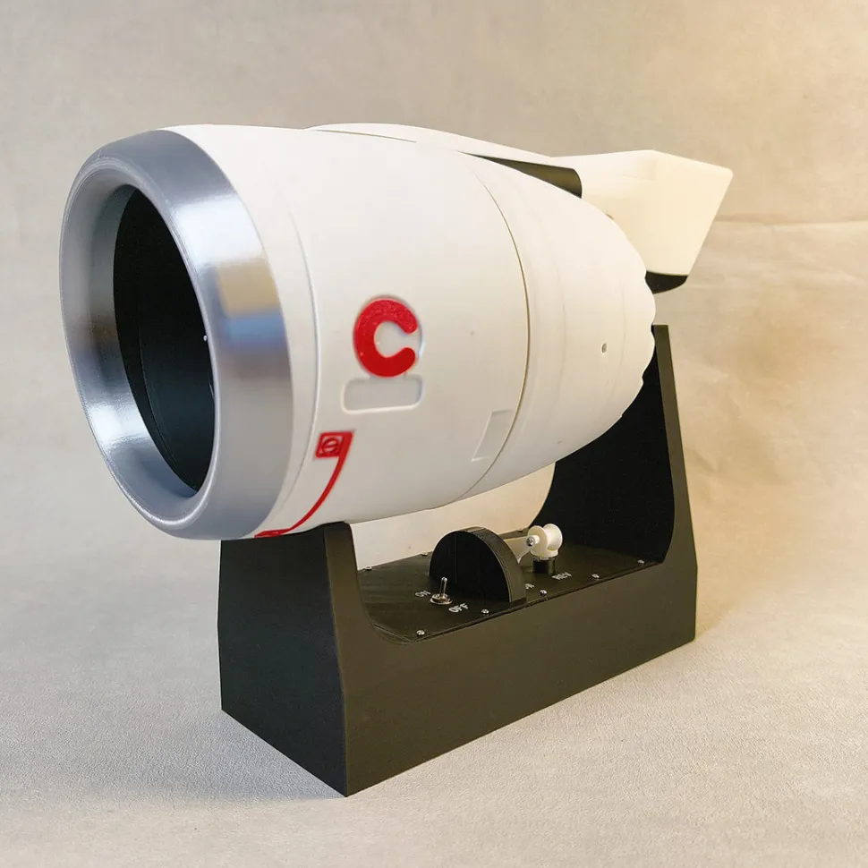 3D Printed TR900 Turbofan Engine Model that Works-Functional Rotating Aircraft Engine