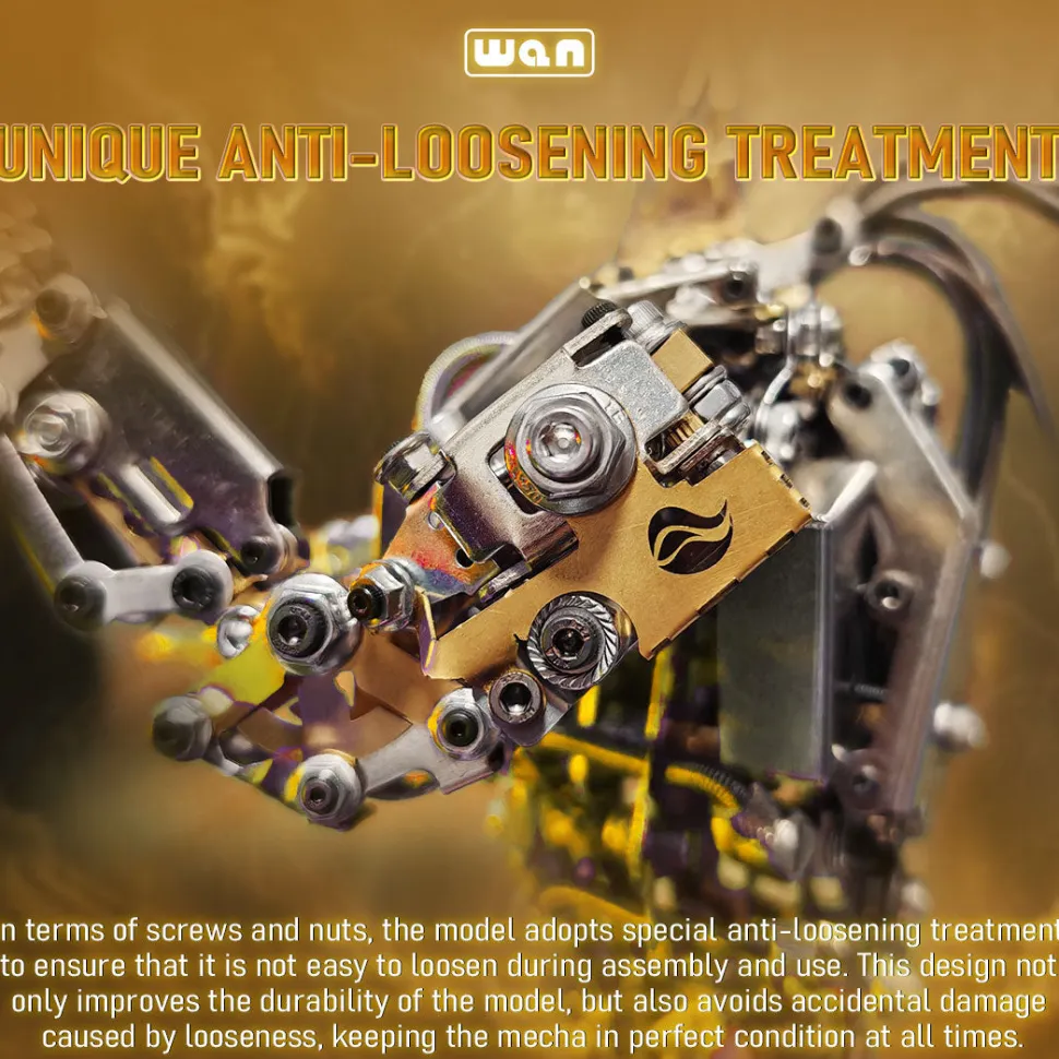 3D Protoss Mecha Metal Model With Light Steampunk DIY Assembly Jigsaw Crafts 1020+Pcs