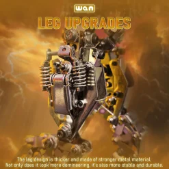 3D Protoss Mecha Metal Model With Light Steampunk DIY Assembly Jigsaw Crafts 1020+Pcs