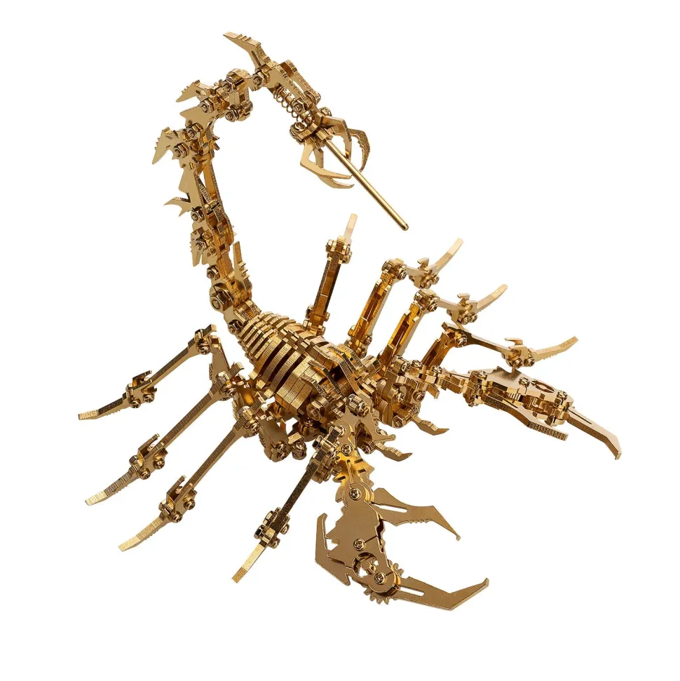 3D Puzzle DIY Model Kit Detachable Jigsaw Scorpion Metal Games