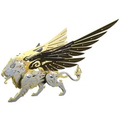 3D Puzzle DIY Model Kit Jigsaw Metal Tiger Model Ancient Chinese Beasts Mechanical Assembly Crafts