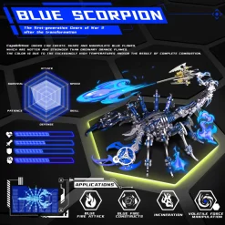 3D Puzzle DIY Model Kit Jigsaw Metal Scorpion King Mechanical Assembly Crafts-200PCS+