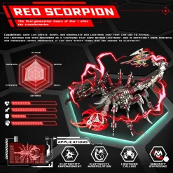 3D Puzzle DIY Model Kit Jigsaw Metal Scorpion King Mechanical Assembly Crafts-200PCS+