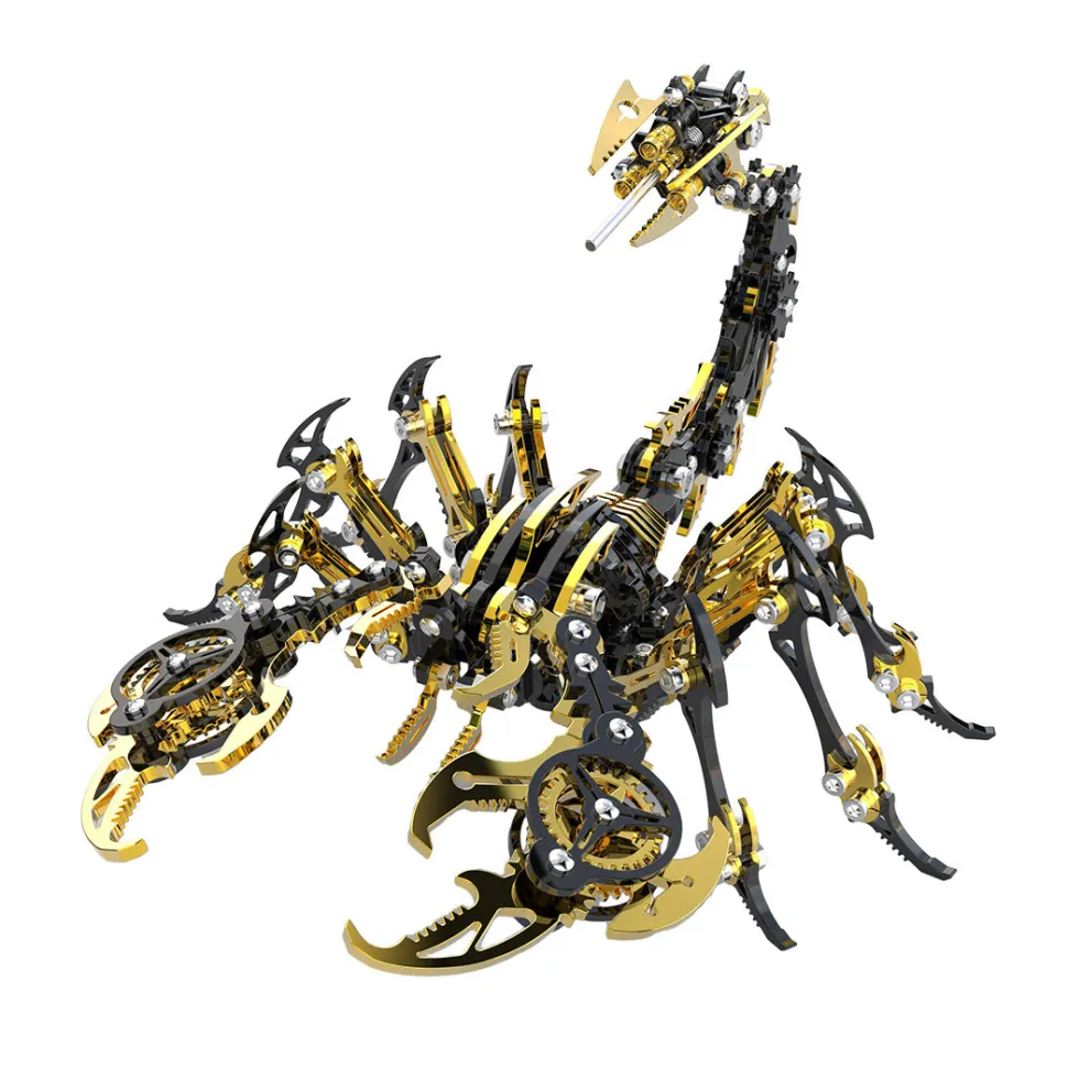 3D Puzzle DIY Model Kit Jigsaw Metal Scorpion King Mechanical Assembly Crafts-200PCS+