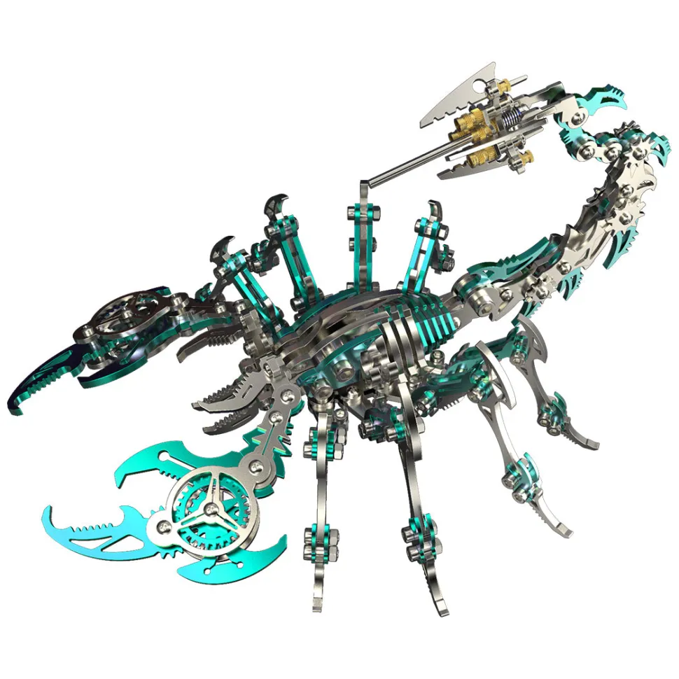 3D Puzzle DIY Model Kit Jigsaw Metal Scorpion King Mechanical Assembly Crafts-200PCS+