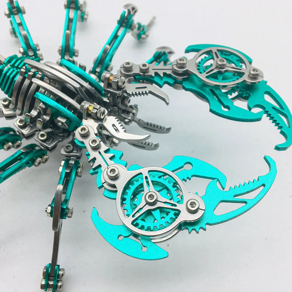 3D Puzzle DIY Model Kit Jigsaw Metal Scorpion King Mechanical Assembly Crafts-200PCS+