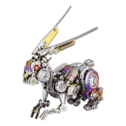 3D Puzzle DIY Model Kit Jigsaw Metal Punk Mechanical Rabbit Model Mechanical Assembly Crafts-500PCS