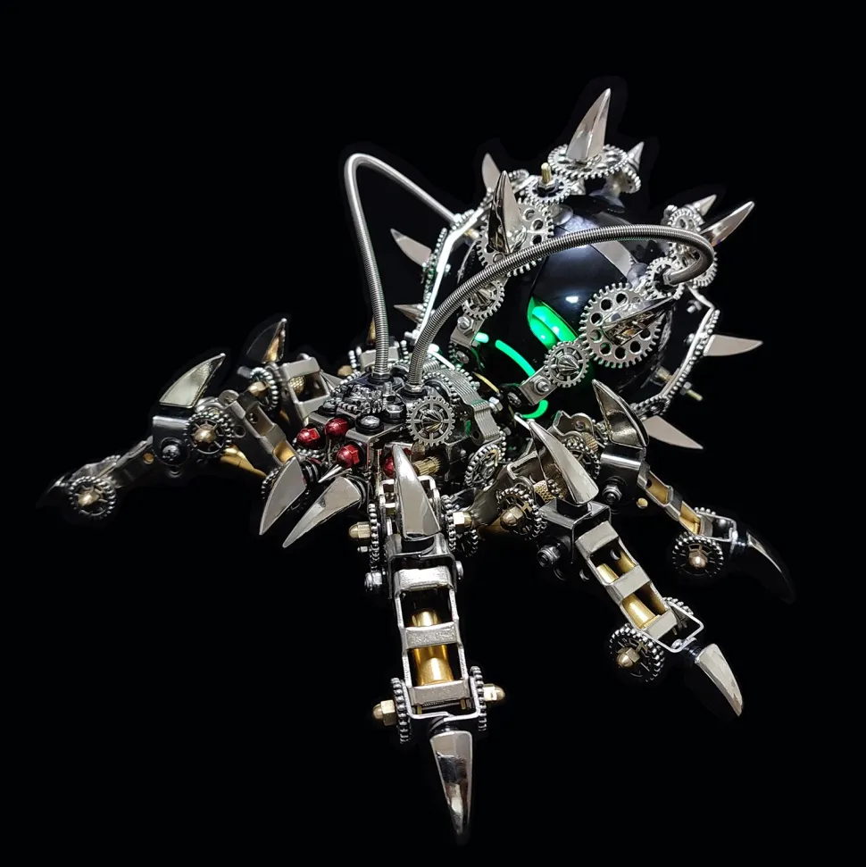 3D Puzzle DIY Model Kit Spider with Bluetooth Speaker Metal Games Creative Gift