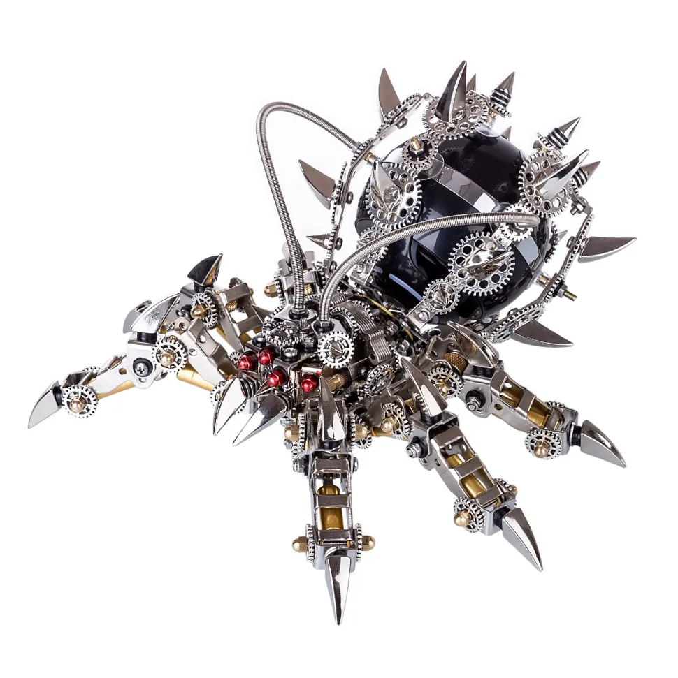 3D Puzzle DIY Model Kit Spider with Bluetooth Speaker Metal Games Creative Gift