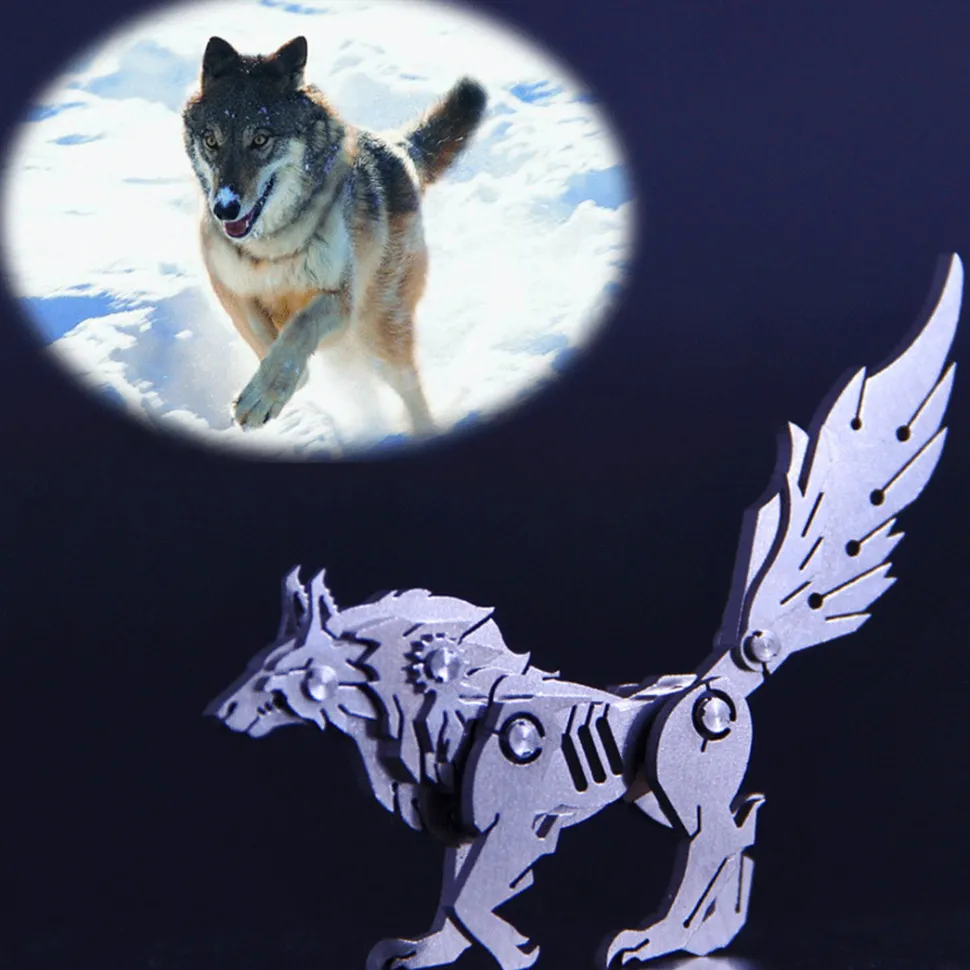 3D Puzzle DIY Model Kit Wolf - Make Your Own Advent Calendar - Creative Gift