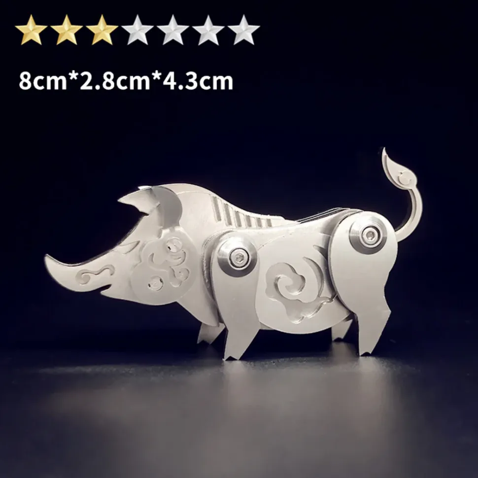 3D Puzzle Model Kit Mechanical Zodiac Pig Metal Games DIY Assembly Jigsaw Crafts Creative Gift