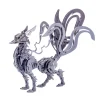 3D Puzzle Model Kit Mechanical Nine-tailed Fox Metal Games DIY Assembly Jigsaw Crafts Creative Gift