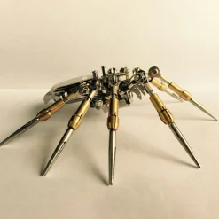 3D Puzzle Model Kit Spider Shaped Mechanical Clock Model Creative Gift
