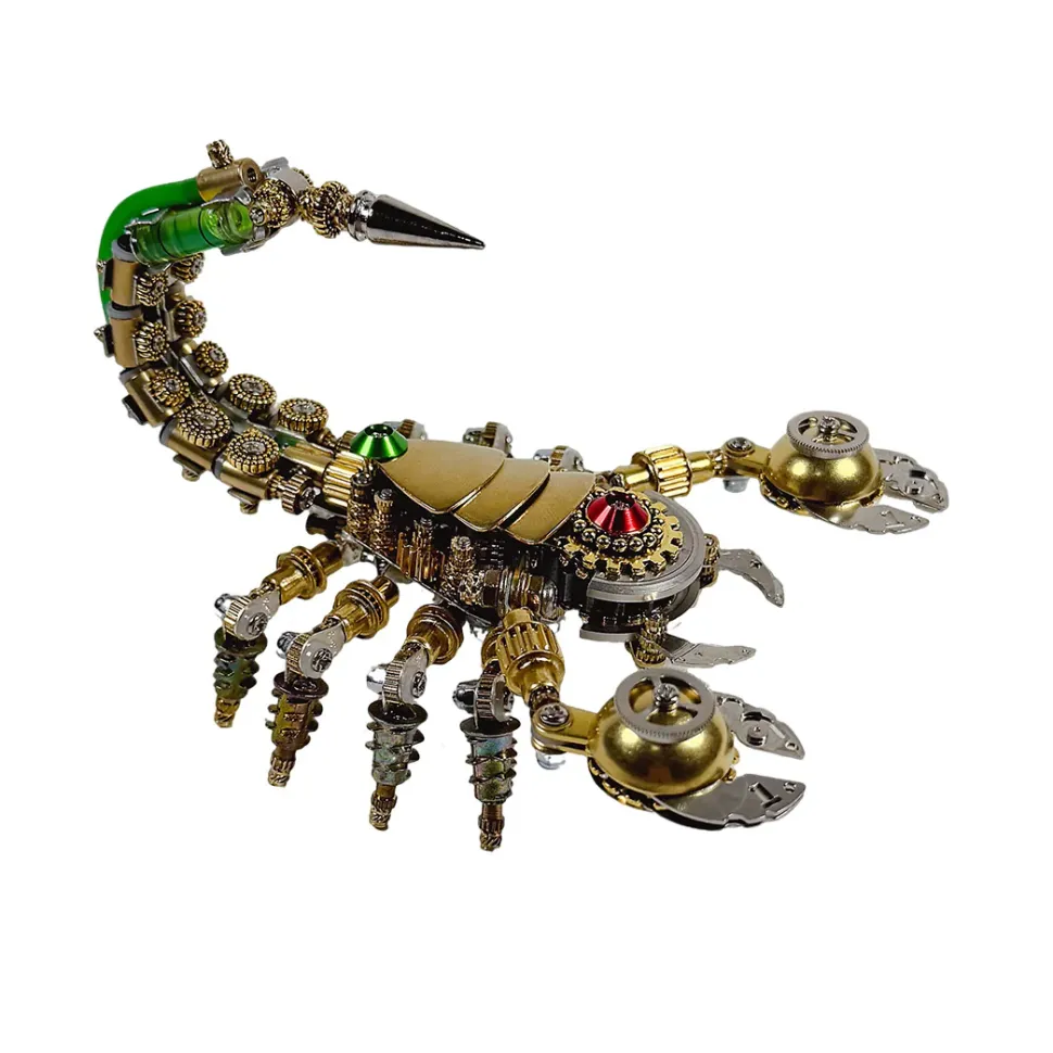 3D Steampunk Metal Mechanical War Scorpion Model Kit - 450PCS+