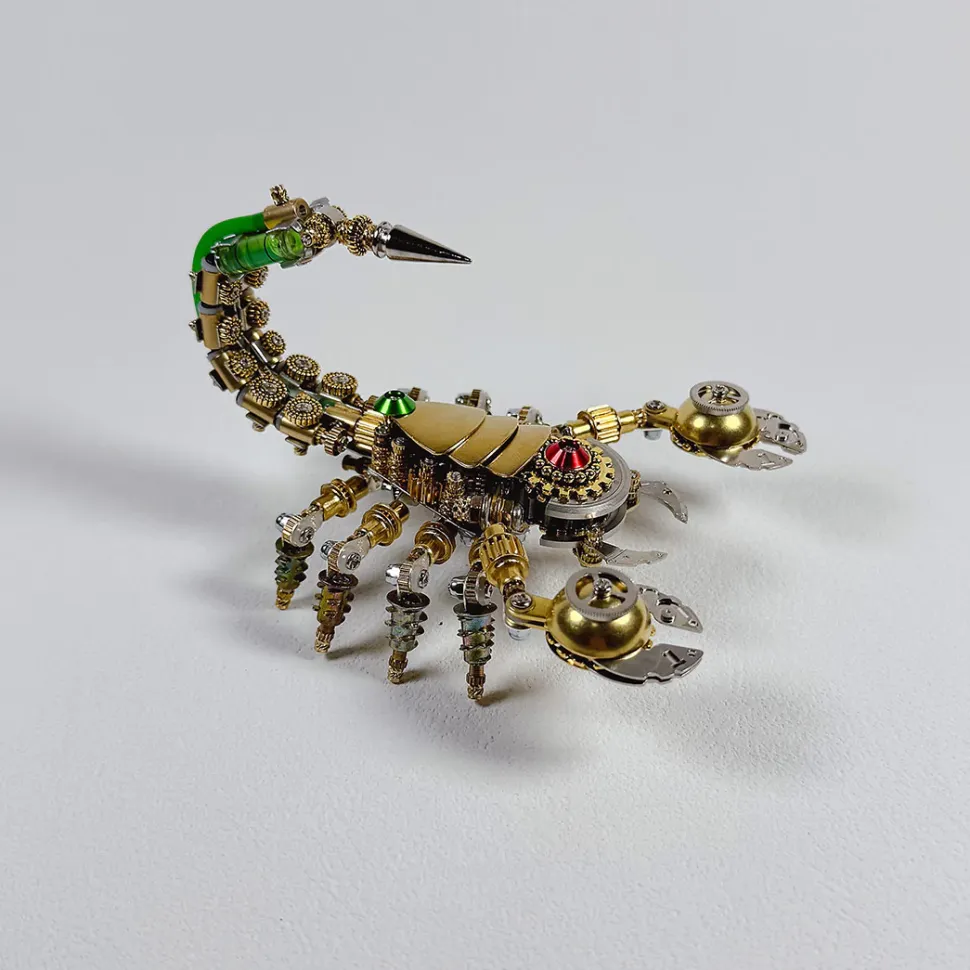 3D Steampunk Metal Mechanical War Scorpion Model Kit - 450PCS+
