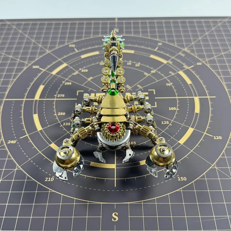 3D Steampunk Metal Mechanical War Scorpion Model Kit - 450PCS+