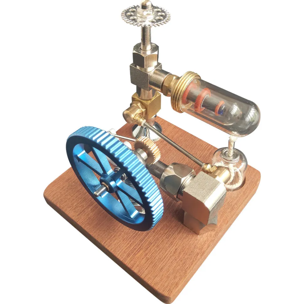 ENGINEDIY Stirling Engine Model with Vertical Flywheel Speed Adjustable | Science Experiment Engine