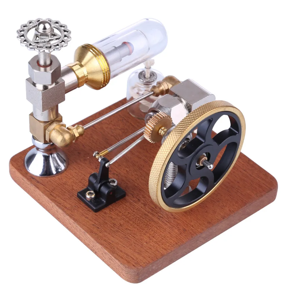 ENGINEDIY Stirling Engine Model with Vertical Flywheel Speed Adjustable | Science Experiment Engine