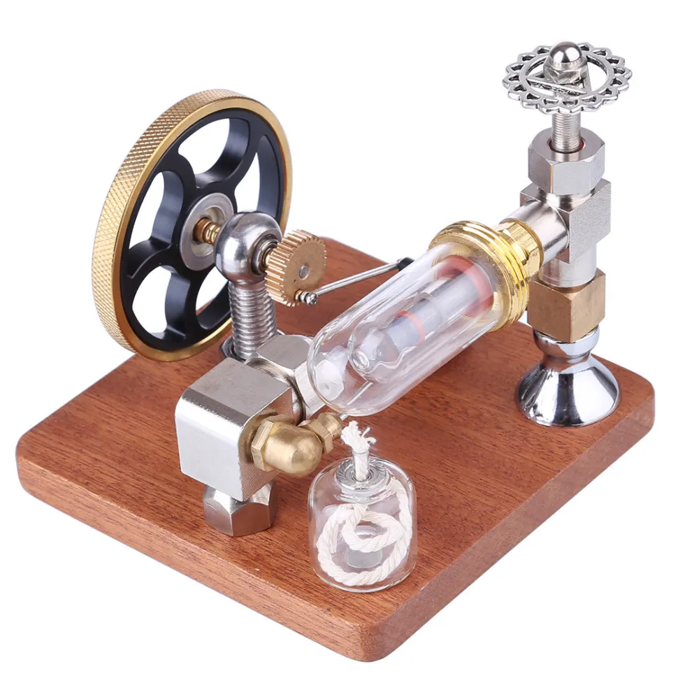 ENGINEDIY Stirling Engine Model with Vertical Flywheel Speed Adjustable | Science Experiment Engine