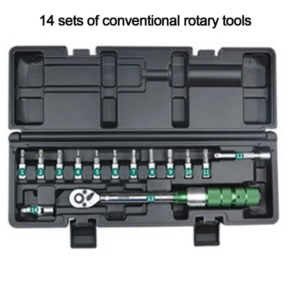 Engine Tools 5 Sets Precision Magnetic Screwdriver Electric Screwdriver Allen Wrench Adjustable Torque Wrench Tachometer Measuring Instrument DIY Tools Sets