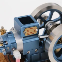 ENJOMOR Antique Working 4-Stroke Internal Combustion Gas Engine Model Horizontal Stationary Engine with Evaporative Water Cooling System