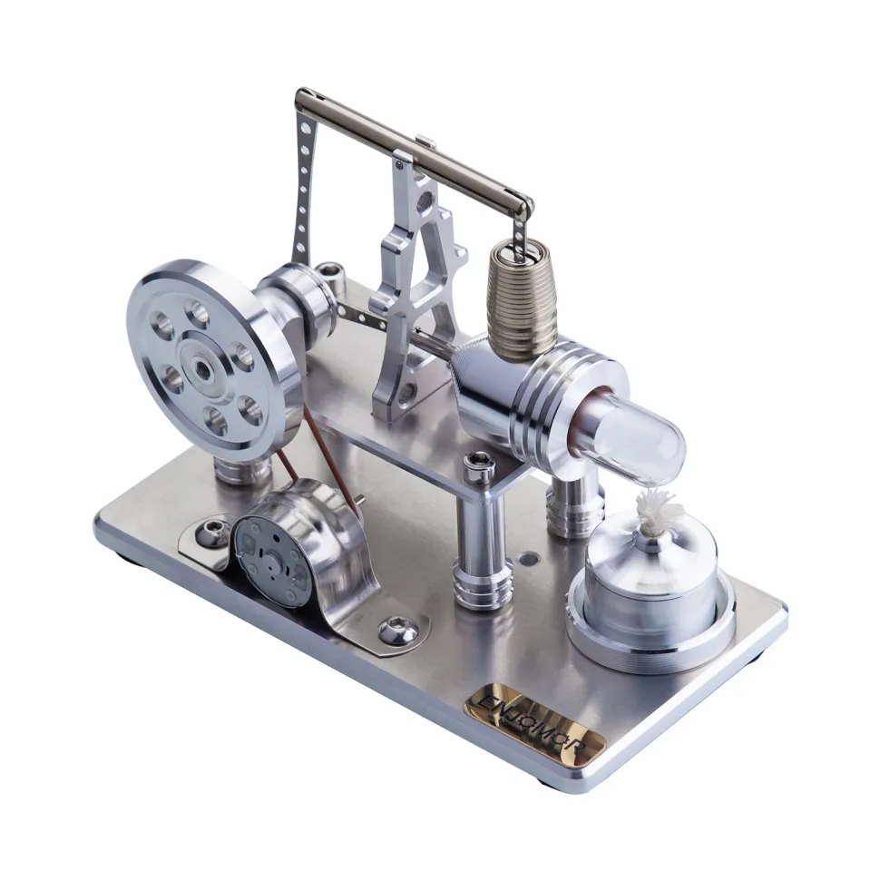 ENJOMOR Balance Hot Air Stirling Engine Electric Generator Model with LED Light - STEM Toy
