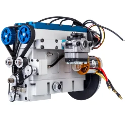 Enjomor 36cc DOHC Engine Double Overhead Camshaft Engine 4-cylinder 8-valve Inline 4-stroke Water-cooled Gasoline Engine with Twin Overhead Camshafts