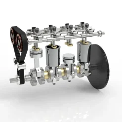 Enjomor 36cc DOHC Engine Double Overhead Camshaft Engine 4-cylinder 8-valve Inline 4-stroke Water-cooled Gasoline Engine with Twin Overhead Camshafts