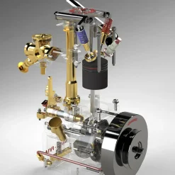 ENJOMOR 10cc Flathead Engine Single Cylinder 4 Stroke L Head Sidevalve Engine Water-cooled Gasoline Engine Internal Combustion Engine