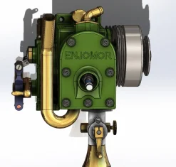 ENJOMOR 10cc Flathead Engine Single Cylinder 4 Stroke L Head Sidevalve Engine Water-cooled Gasoline Engine Internal Combustion Engine