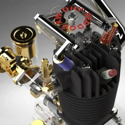 ENJOMOR 10cc Flathead Engine Single Cylinder 4 Stroke L Head Sidevalve Engine Water-cooled Gasoline Engine Internal Combustion Engine