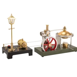ENJOMOR DIY Assembly Steam Engine Kit Retro Vertical with Spherical Boiler DIY KIT