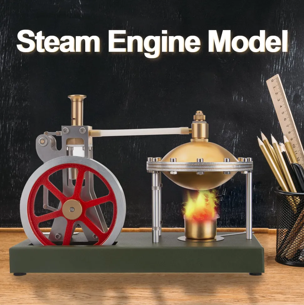 ENJOMOR DIY Hero's Steam Engine Kit with Boiler